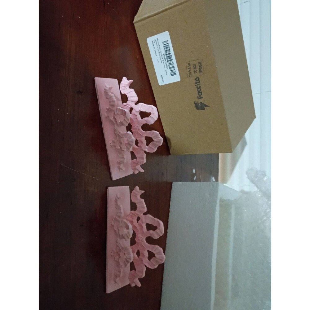 Faccito Resin Pink Bow Set ,Table Top,Shelf Accessories